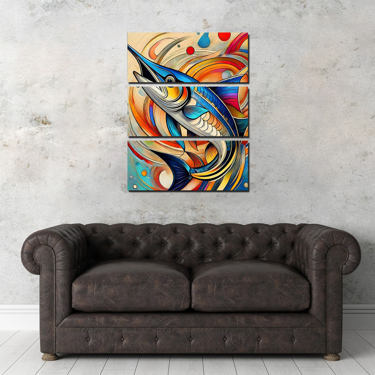 Exquisite Swordfish Art Canvas Wall Art for Home Decor