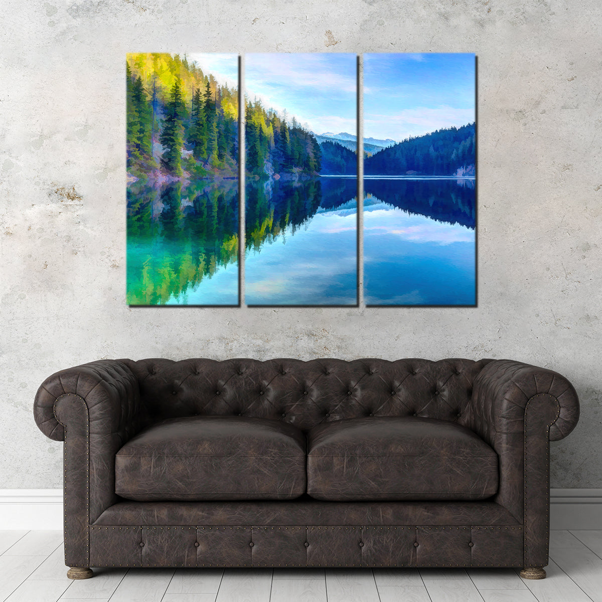 Stunning Mountain Lakeshore Wall Art by Denise Dundon