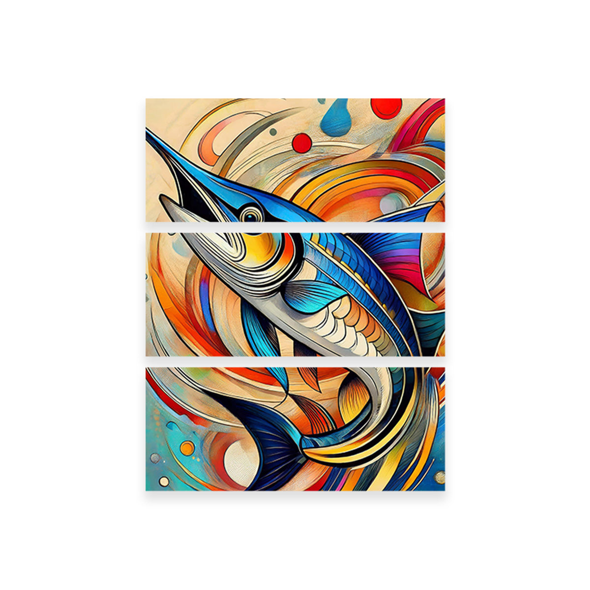 Exquisite Swordfish Art Canvas Wall Art for Home Decor