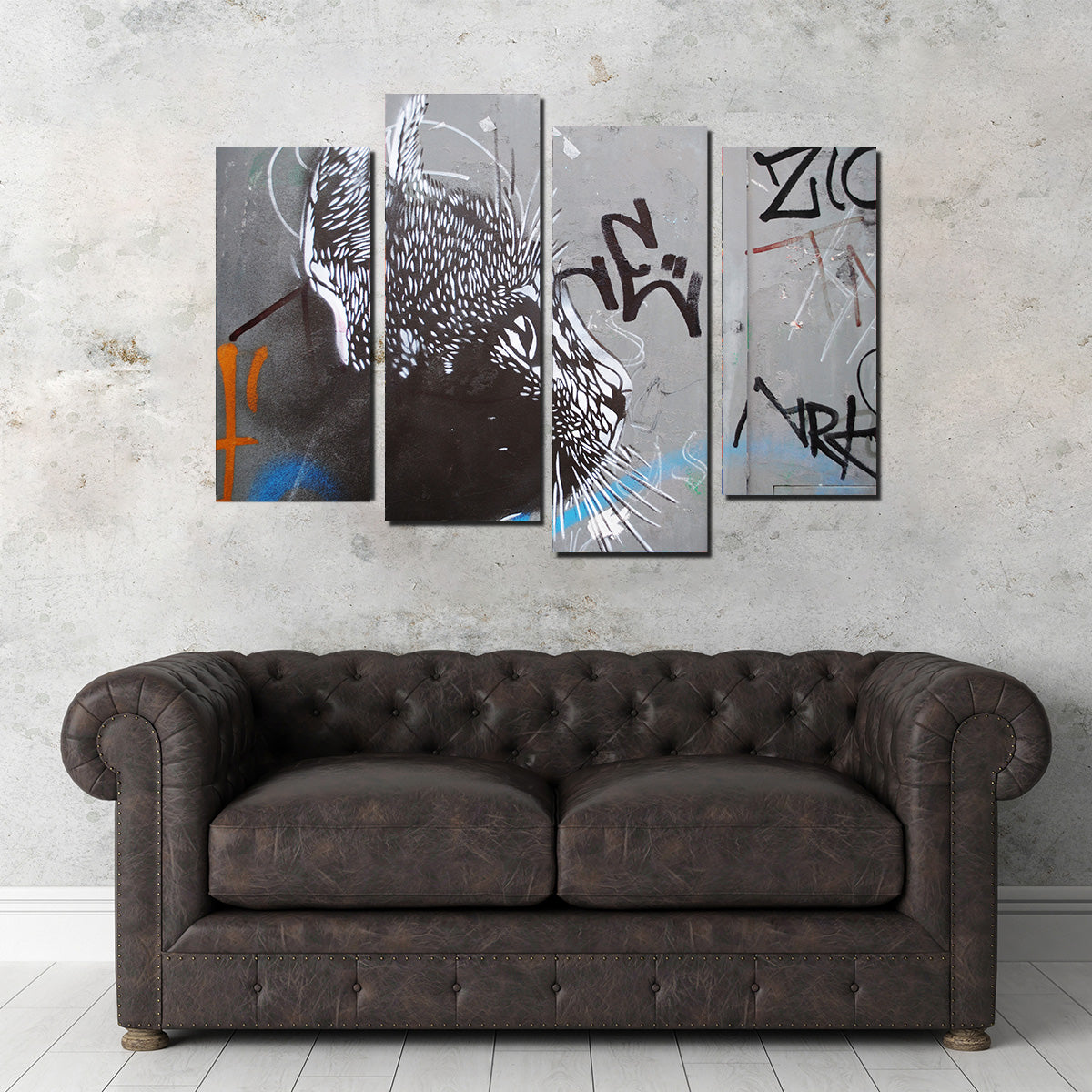 Eye - catching Street Art Cat Wall Art for Stunning Decor