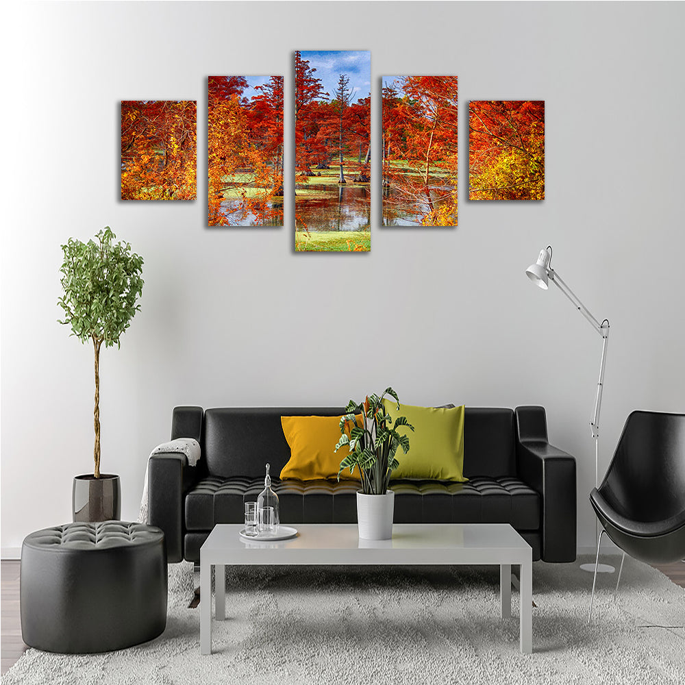 Stunning Lake Conway Cypress Trees Wall Art for Your Home Decor