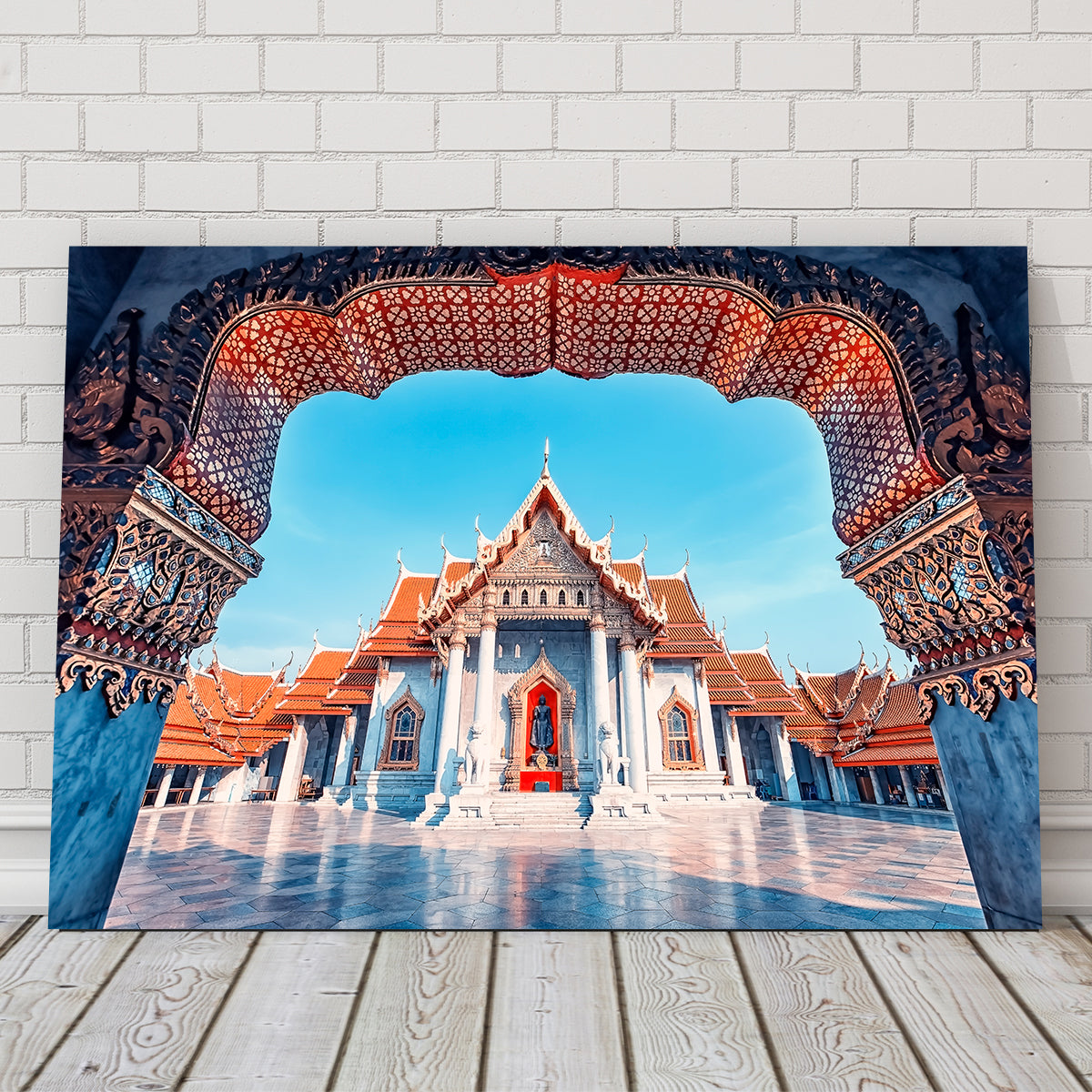 Exquisite Marble Temple Wall Art by Manjik Pictures