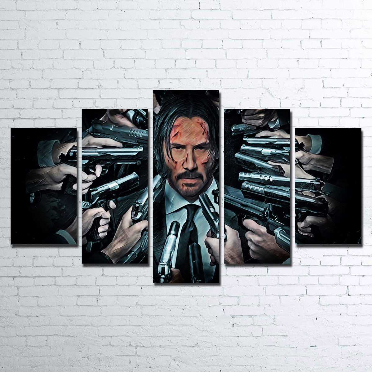John Wick Themed Wall Art - Premium Museum Quality Canvas Print