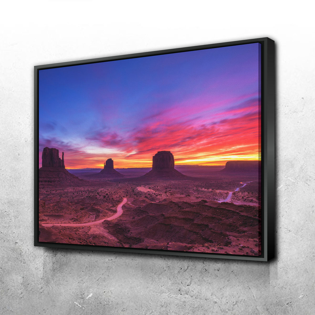 Stunning Sunrise over Monument Valley Wall Art for Home Decor