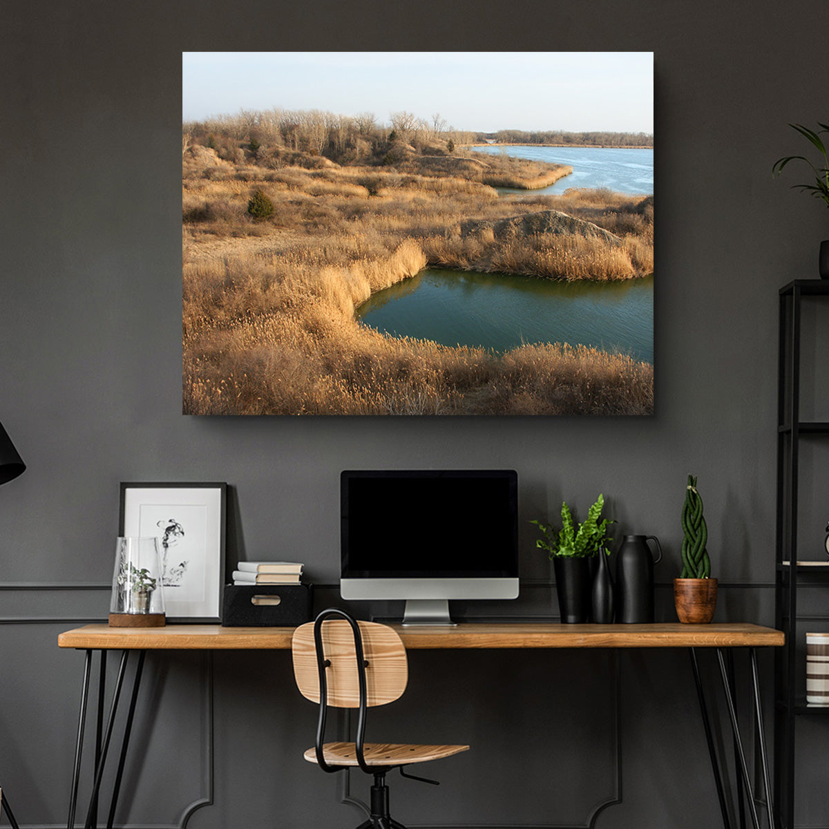 Stunning Mazonia Braidwood State Fish and Wildlife Area Wall Art - Sustainable Pine Frame Canvas