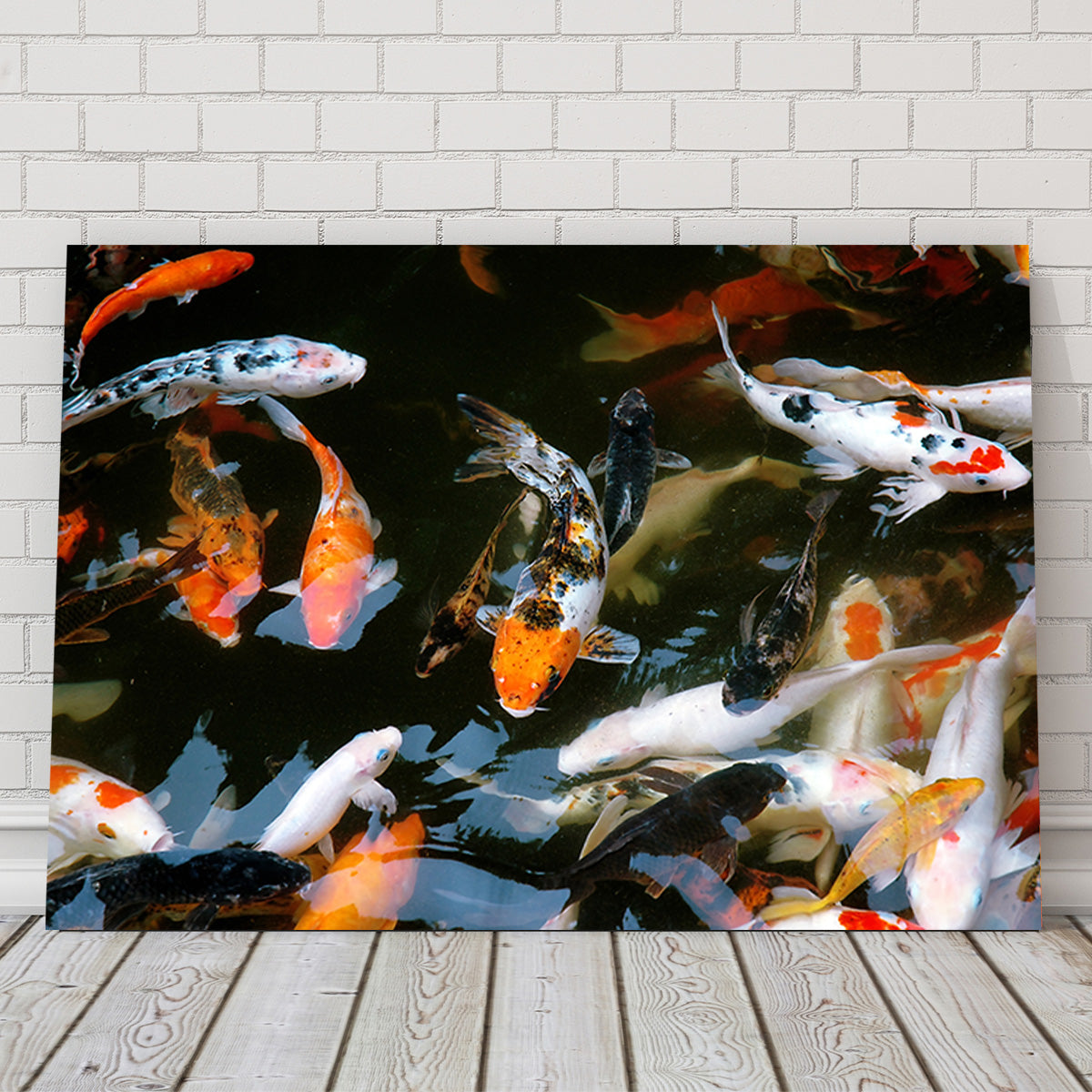 Stunning Koi Fish Swimming Wall Art for Home Decor