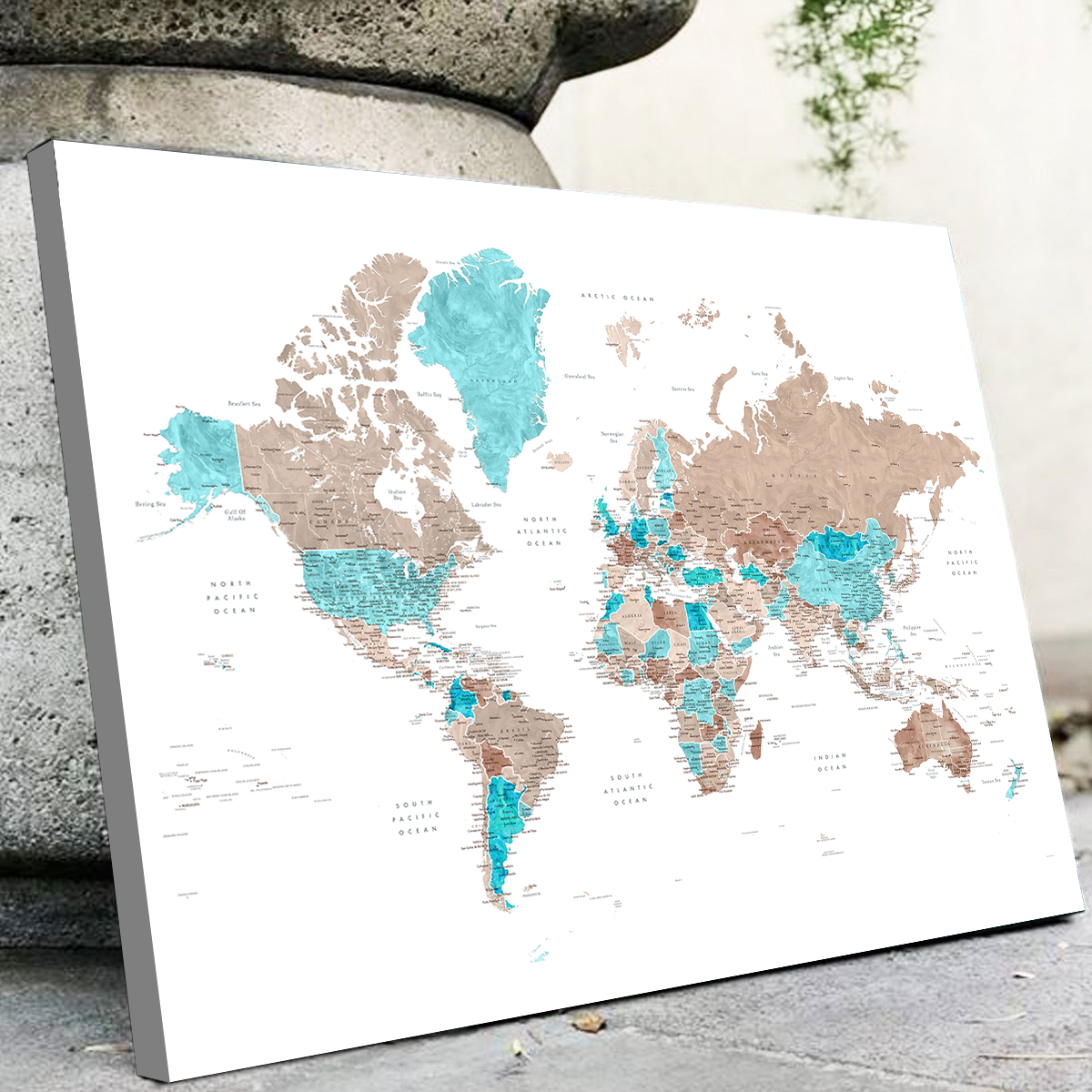 Exquisite World Map 12 Wall Art for Stunning Home Decor