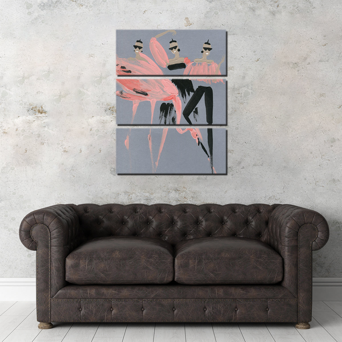 Stunning Flamingo Fashion Wall Art by Evgeny Vetrov