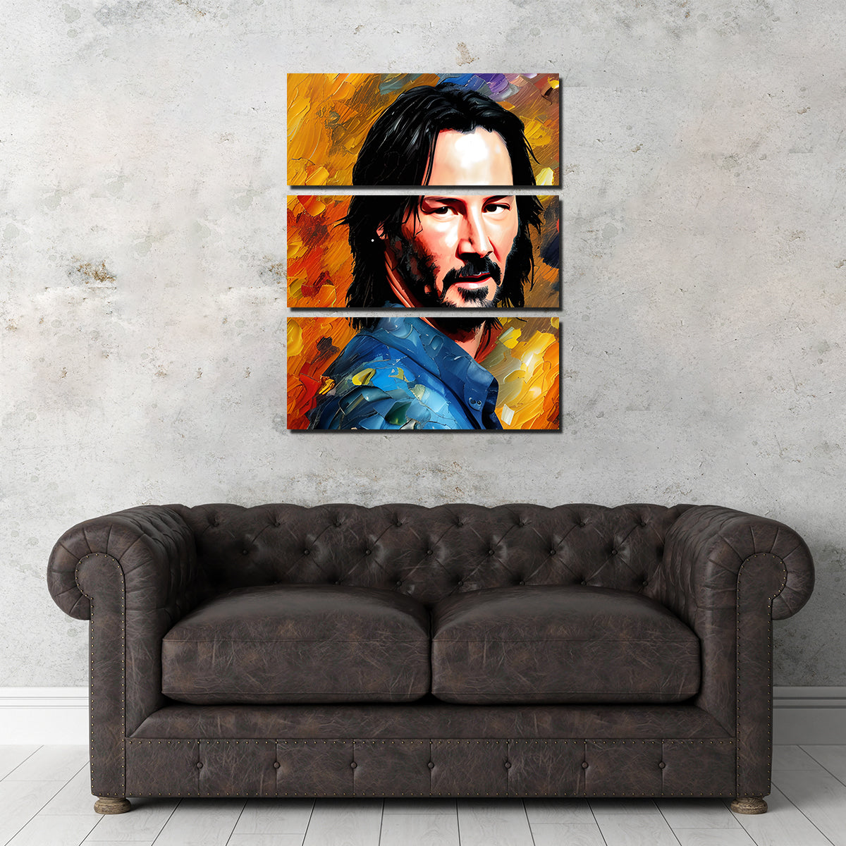 Exclusive Keanu Reeves Wall Art by Dina Rolle