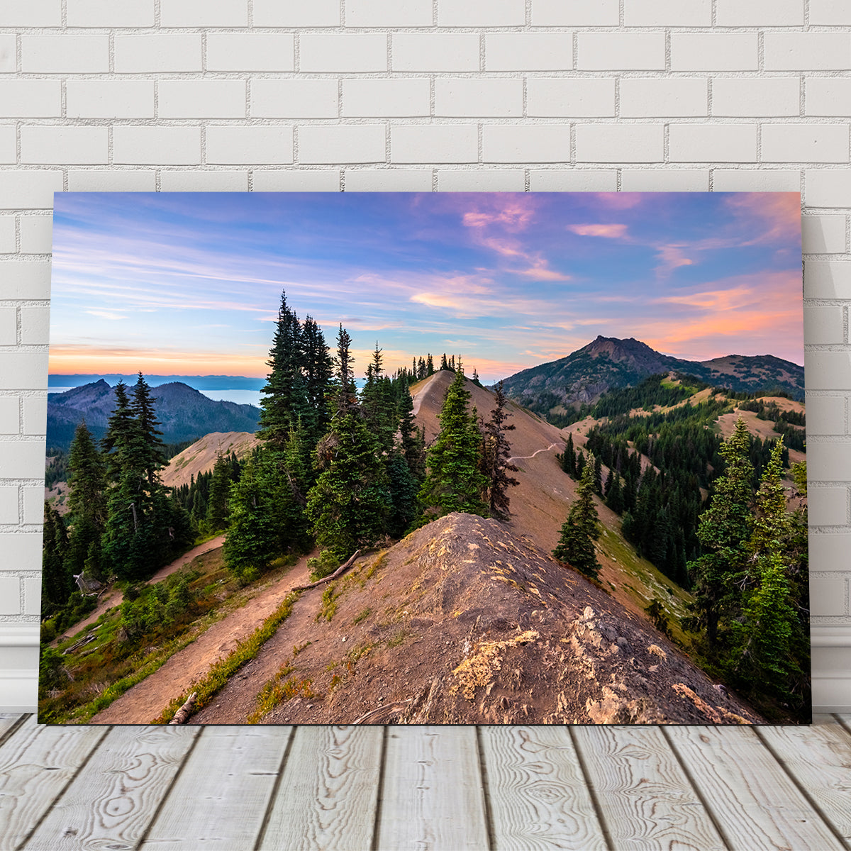 Stunning Mountaintop Sunset Wall Art by Lucas Moore