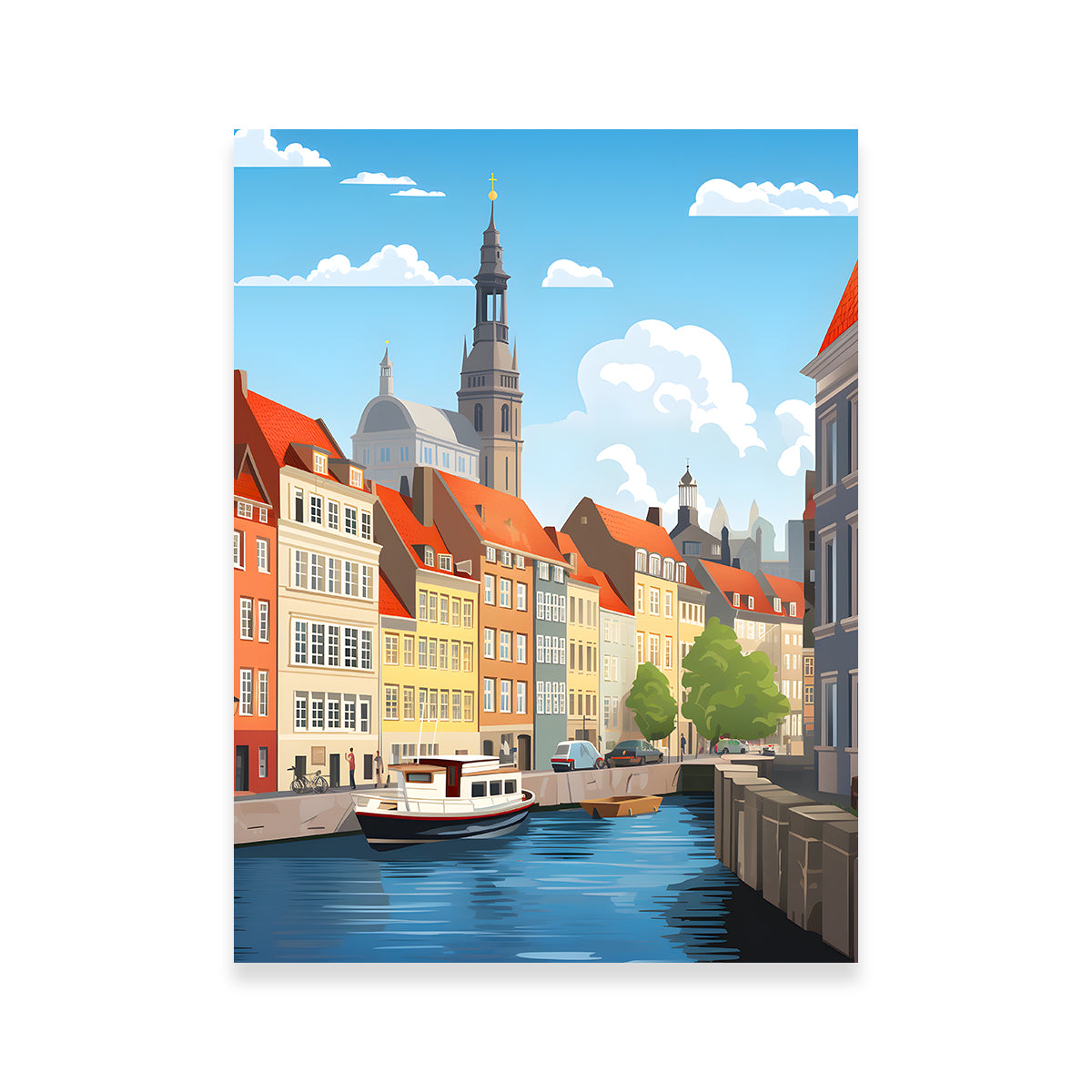 Stunning Copenhagen Wall Art by Valth Graphics