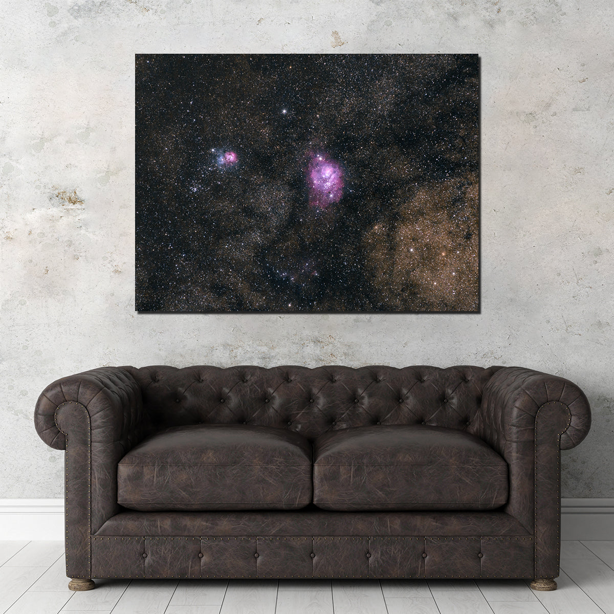 Stunning Lagoon and Trifid Nebula Wall Art by Sofia Leite Fonseca