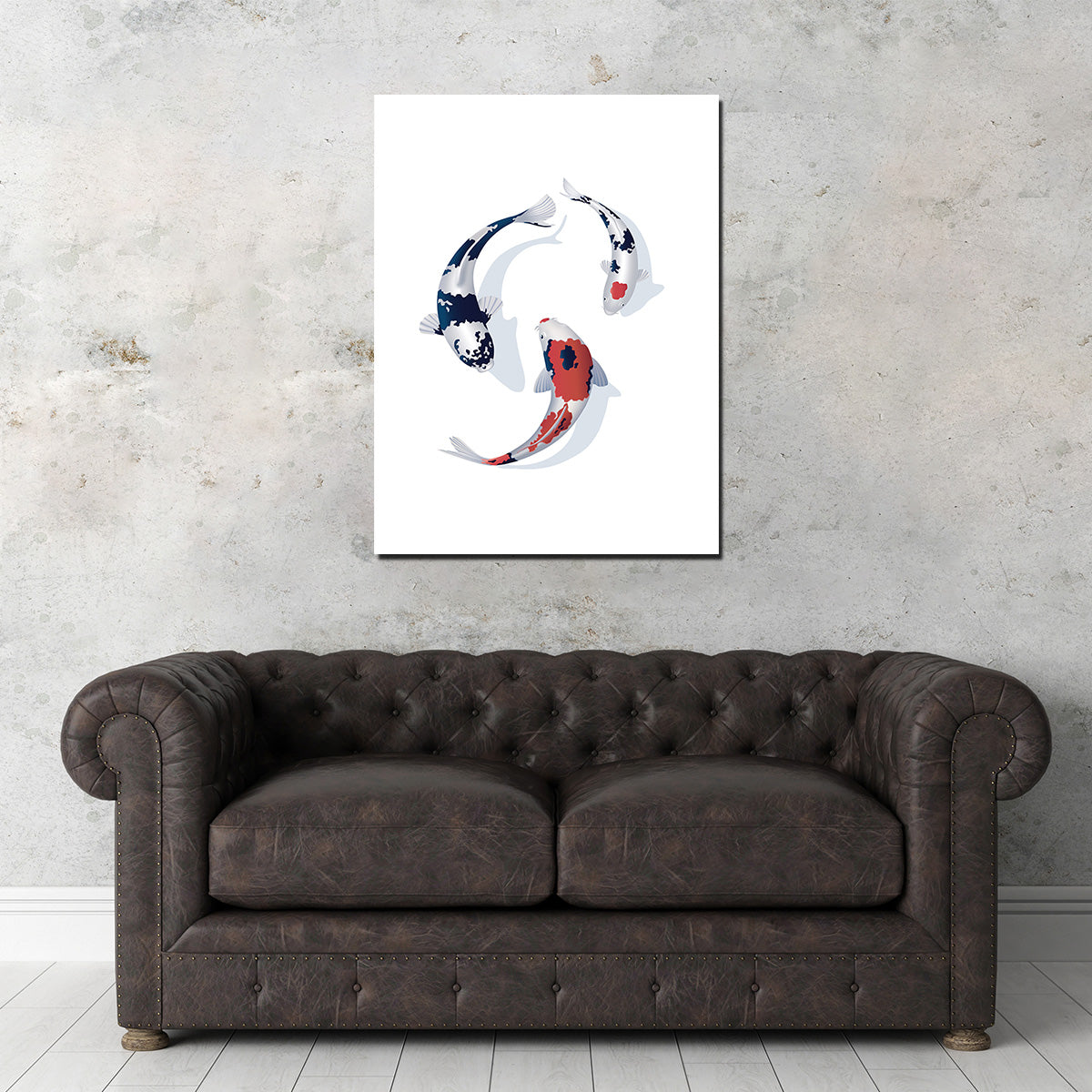 Exquisite Koi Fish Trio Wall Art for Stunning Home Decor