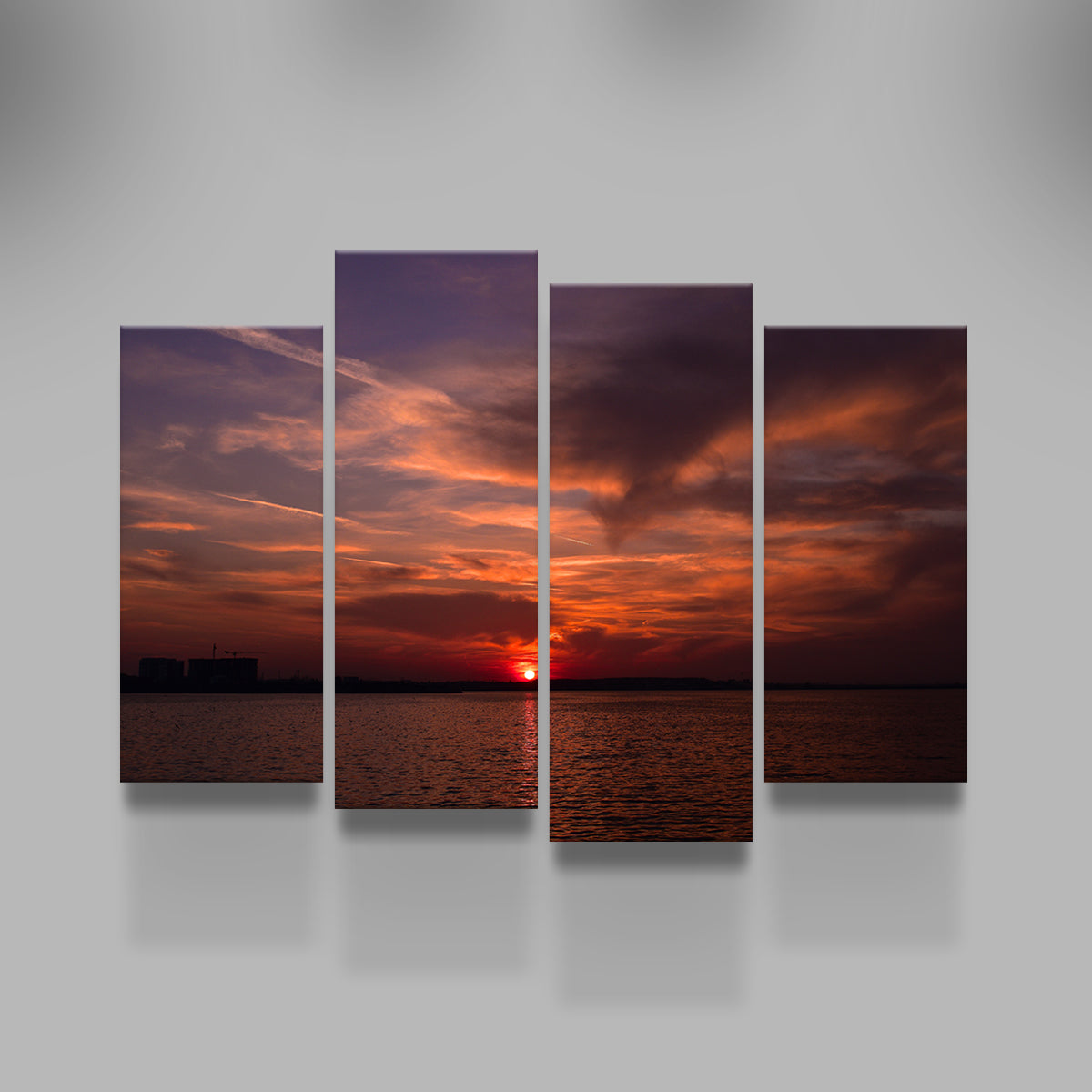 Stunning Bucharest Sunset 1 Wall Art for a Captivating Home Decor