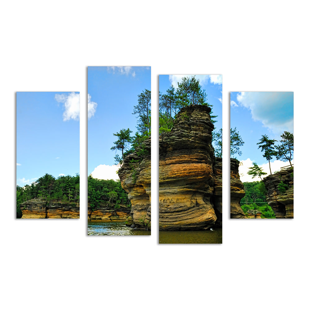 Exquisite Wisconsin Dells Sandstone Formation Wall Art for Stunning Home Decor