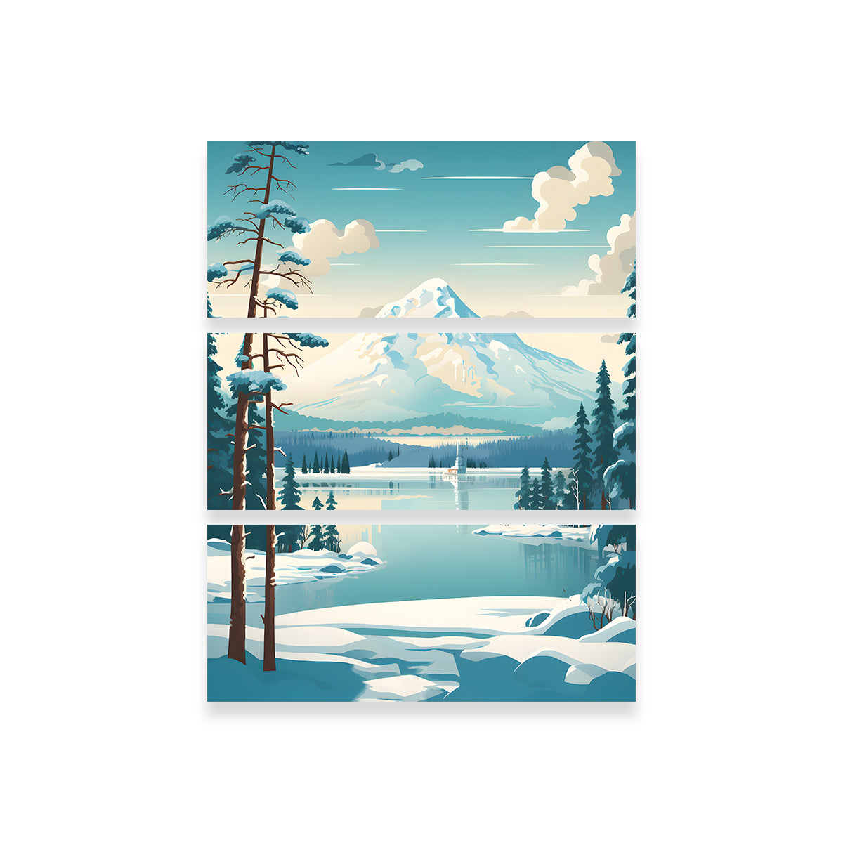 Finland - Lapland Stunning Wall Art by Valth Graphics