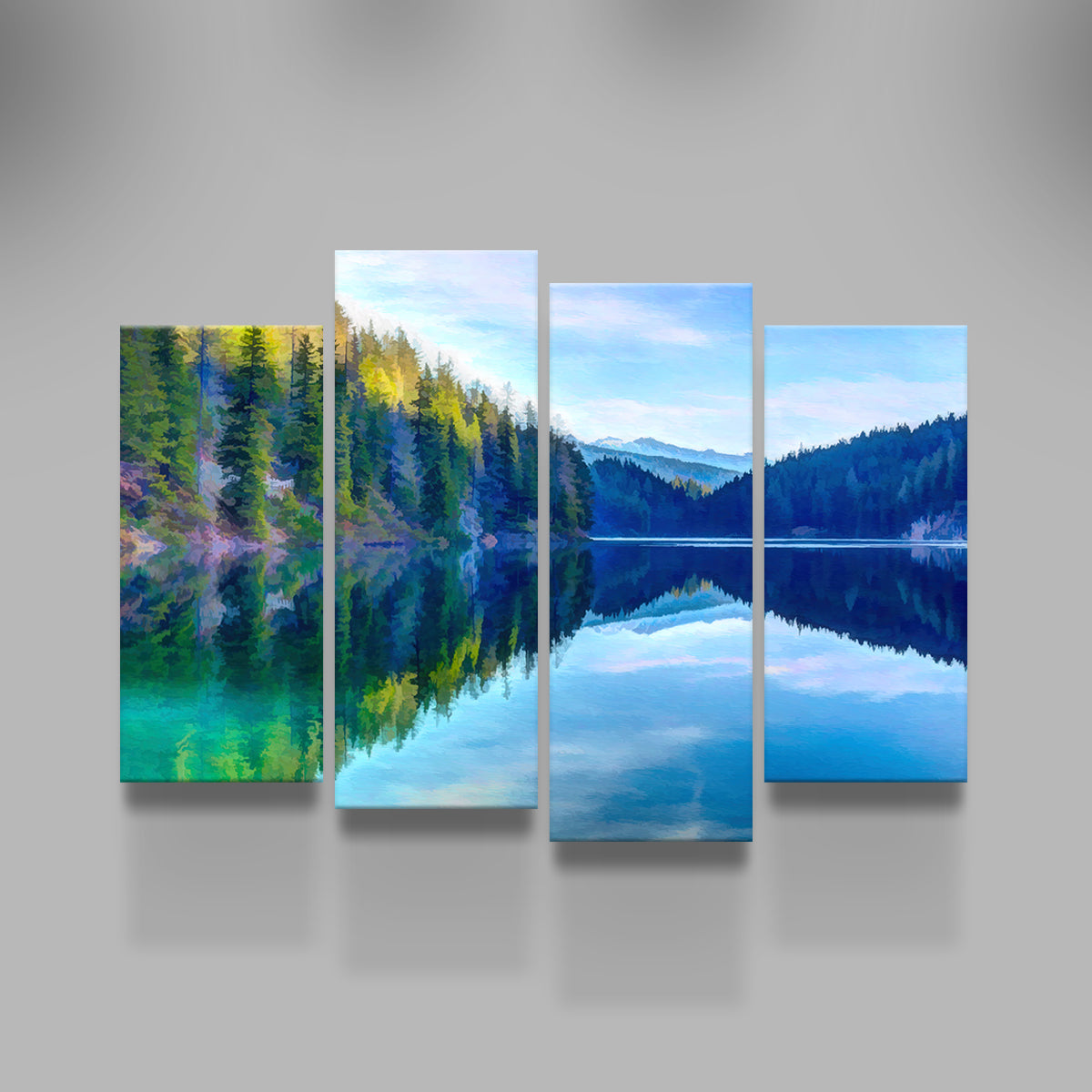 Stunning Mountain Lakeshore Wall Art by Denise Dundon