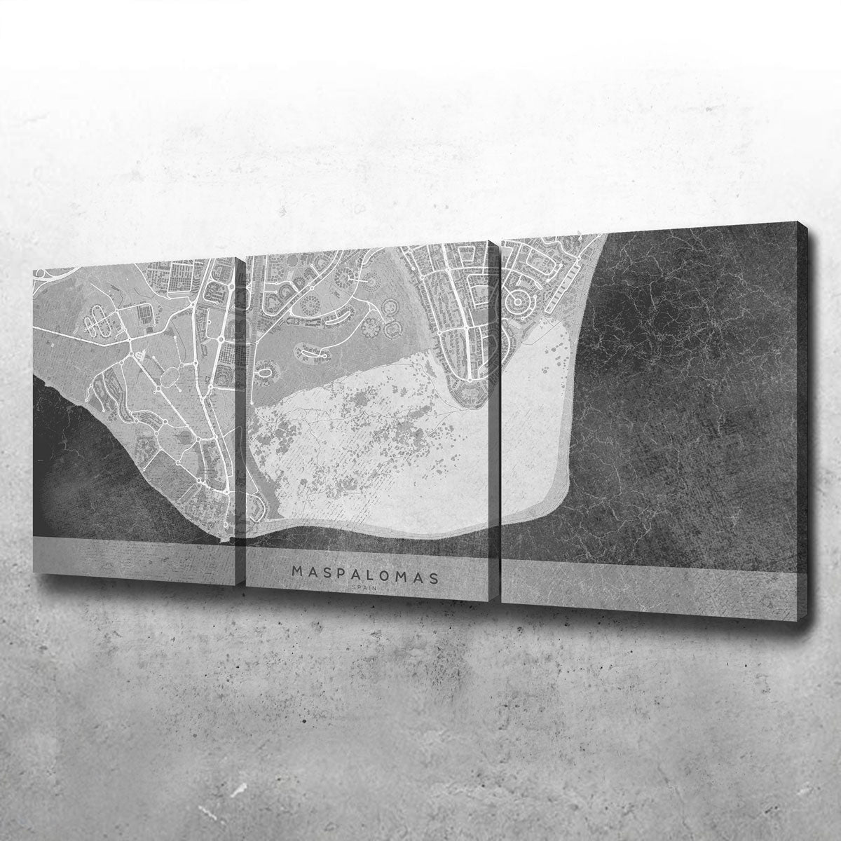 Exquisite Maspalomas Map 2 Wall Art for Your Home Decor