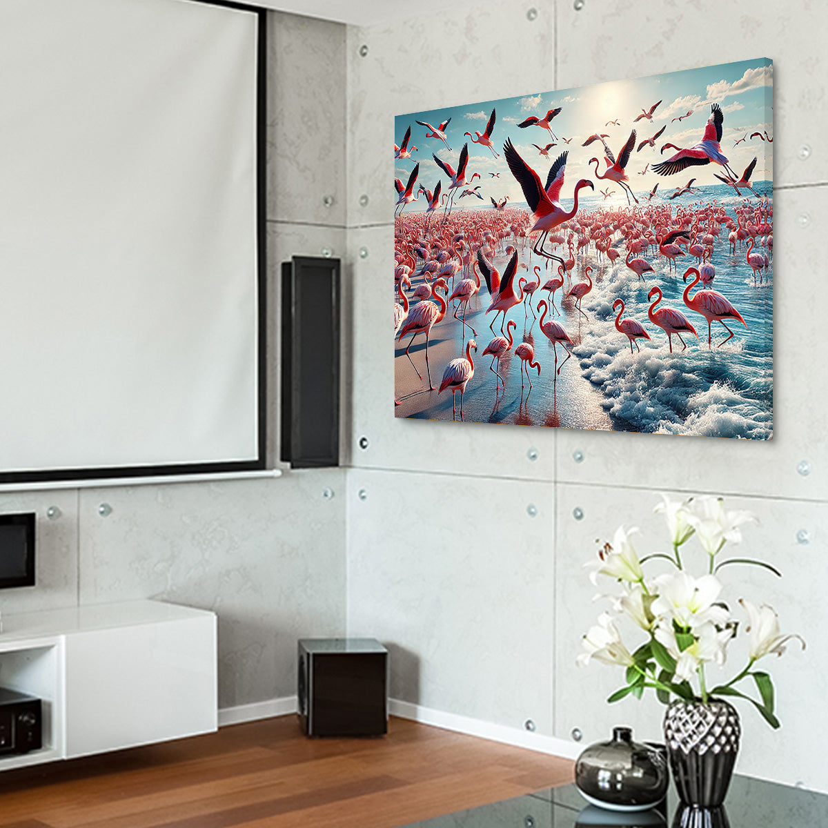 Stunning Flamingo Shore Wall Art for Your Decor
