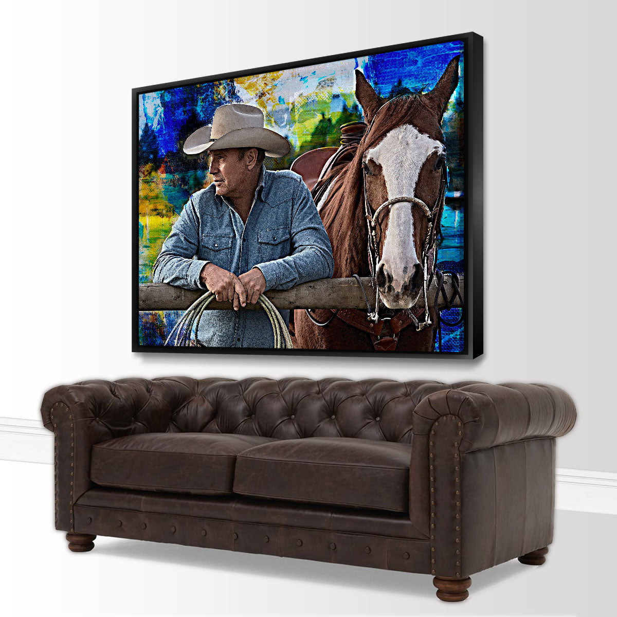 Stunning John Dutton & Horse Wall Art for Your Home Decor