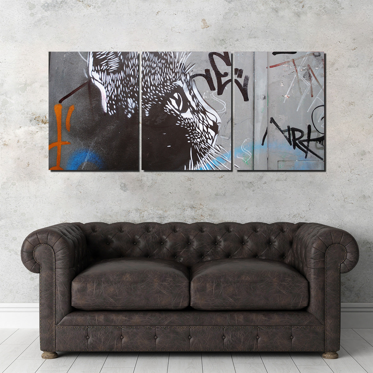 Eye - catching Street Art Cat Wall Art for Stunning Decor
