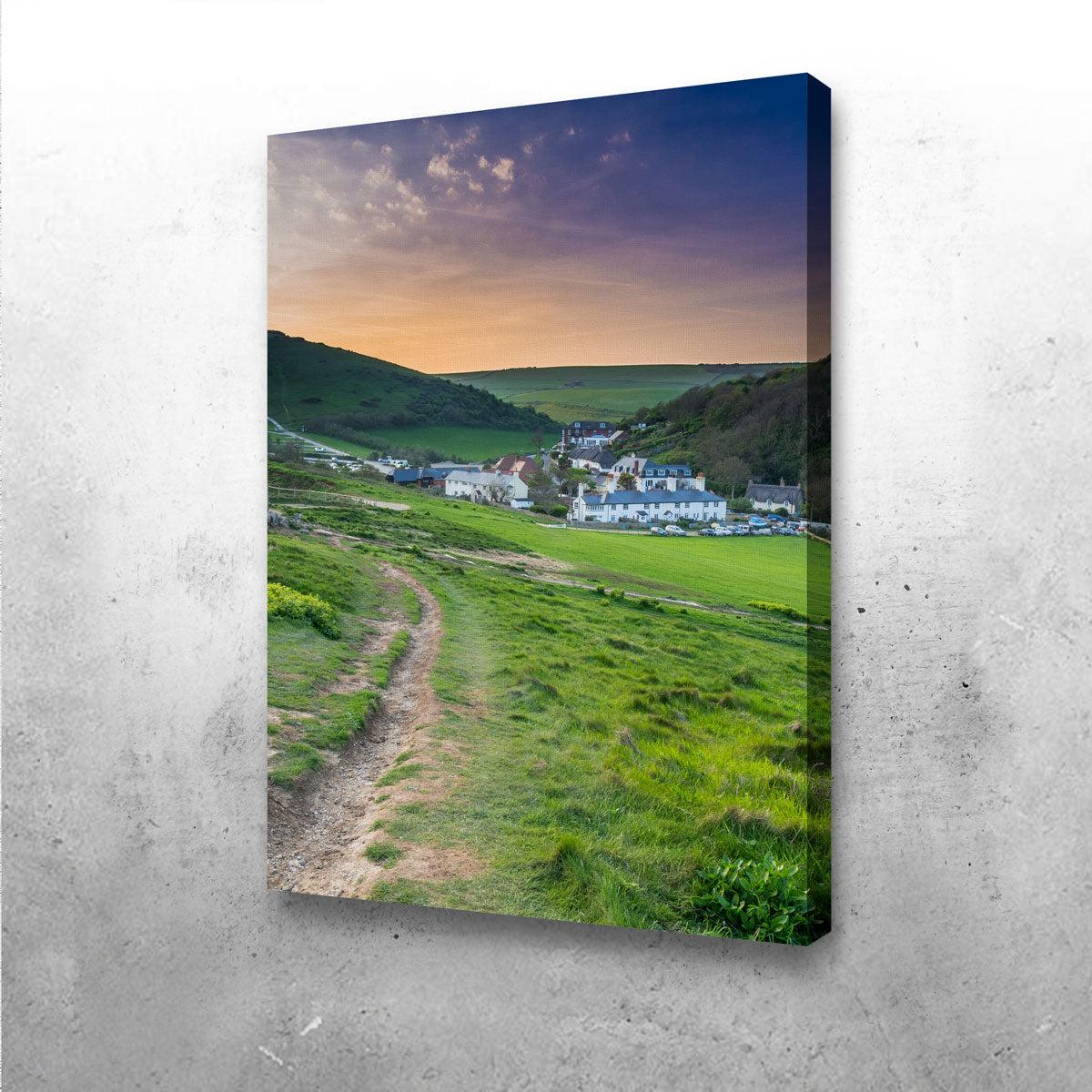 Exquisite Lulworth Cove Wall Art by Mike Cotton