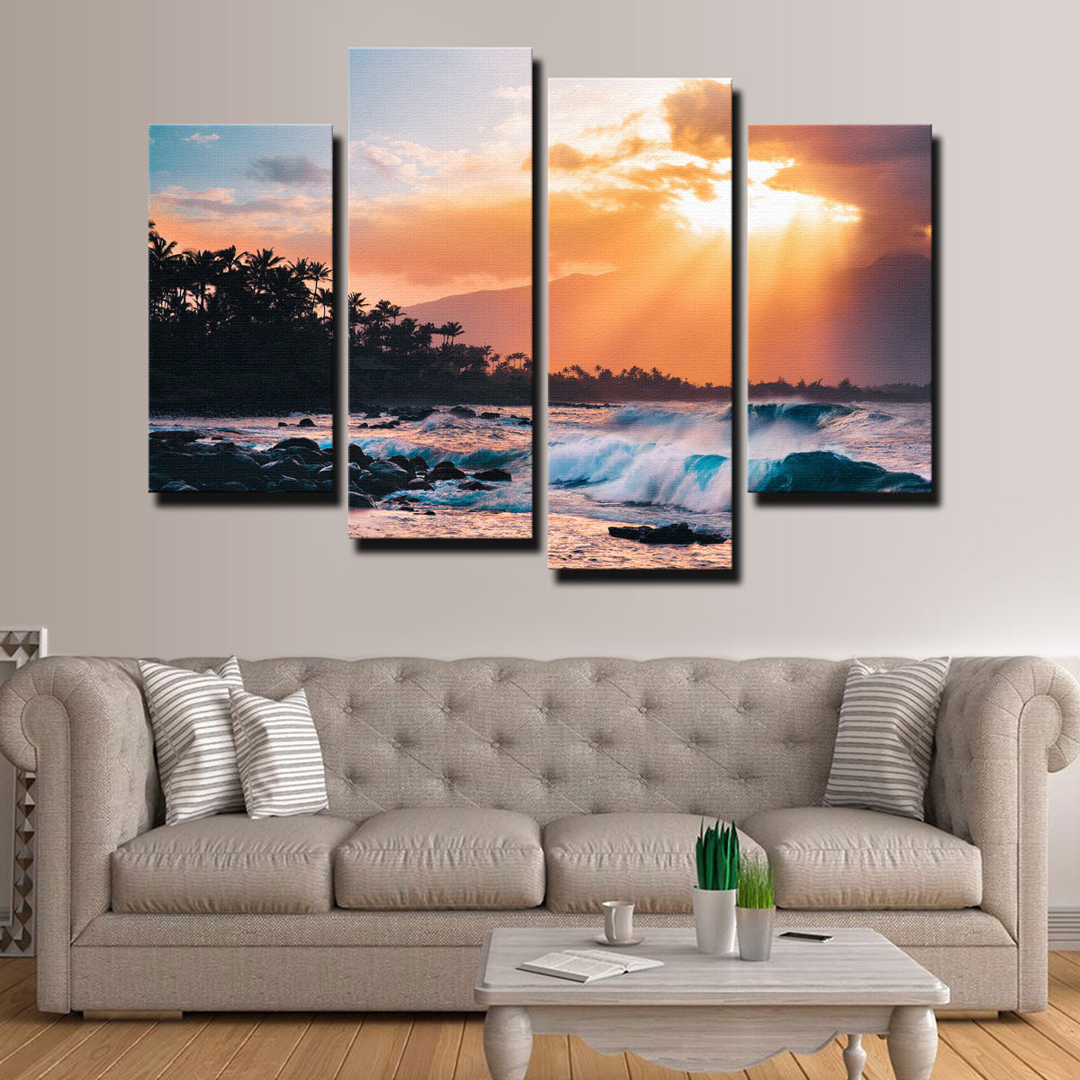 Stunning Sunset Paradise Wall Art by Lucas Moore