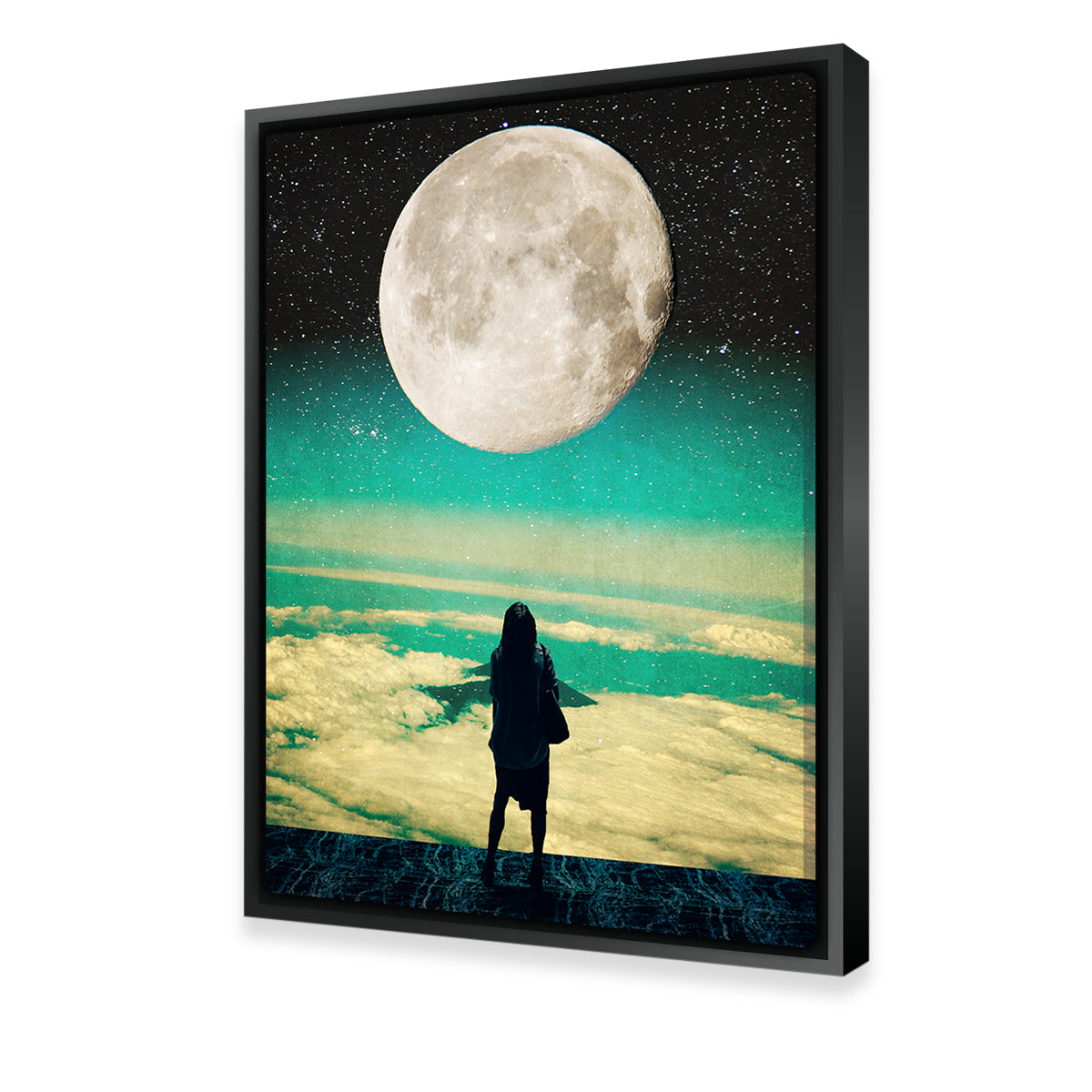 Lady Moon No Idea Stunning Wall Art by RAPart