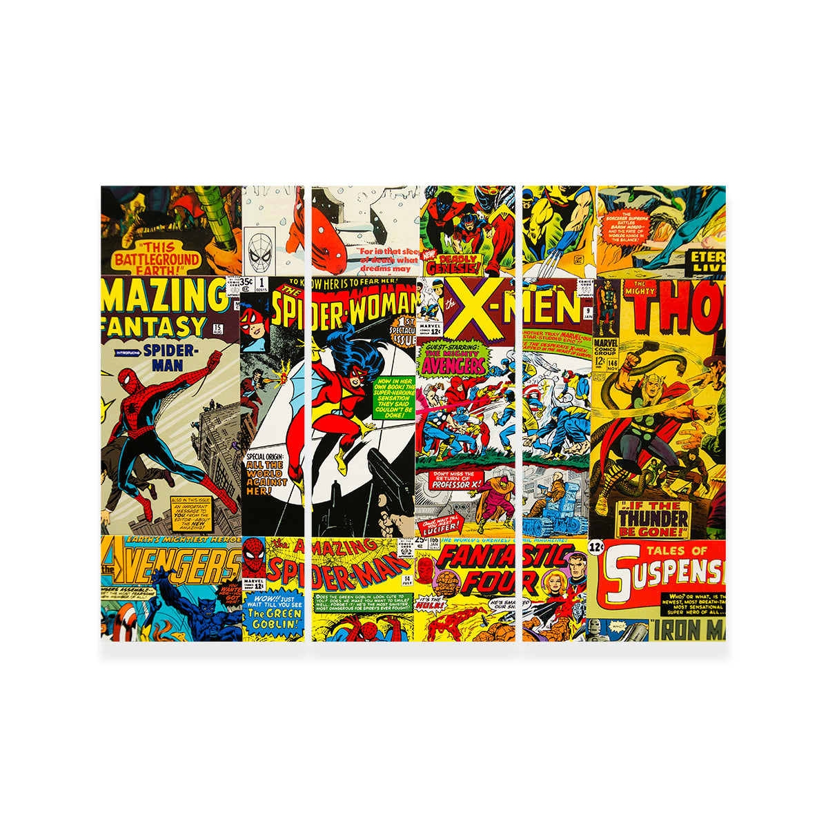 Unique Vintage Comic Covers Wall Art for Stunning Decor