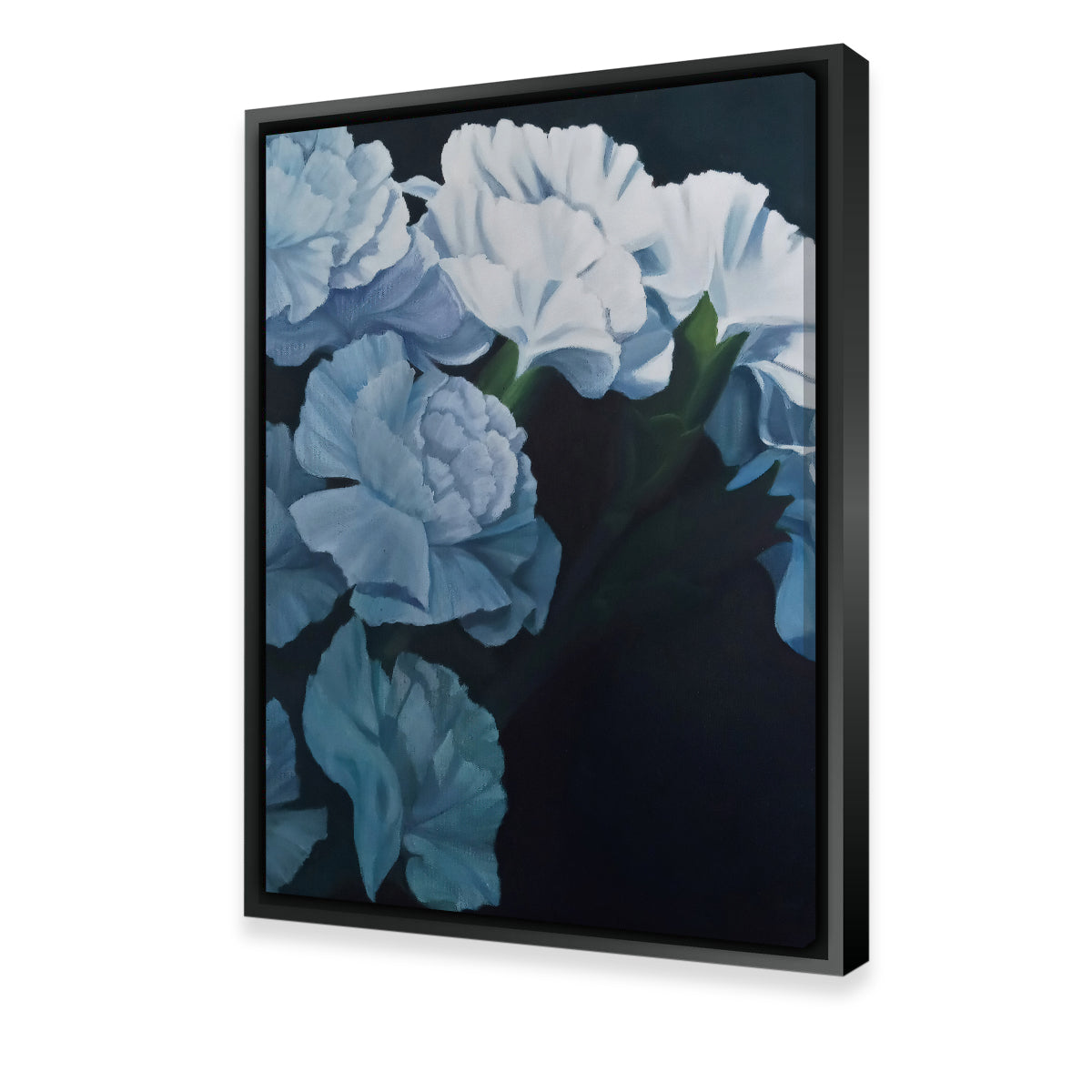 Stunning White Carnations Wall Art for Home Decor
