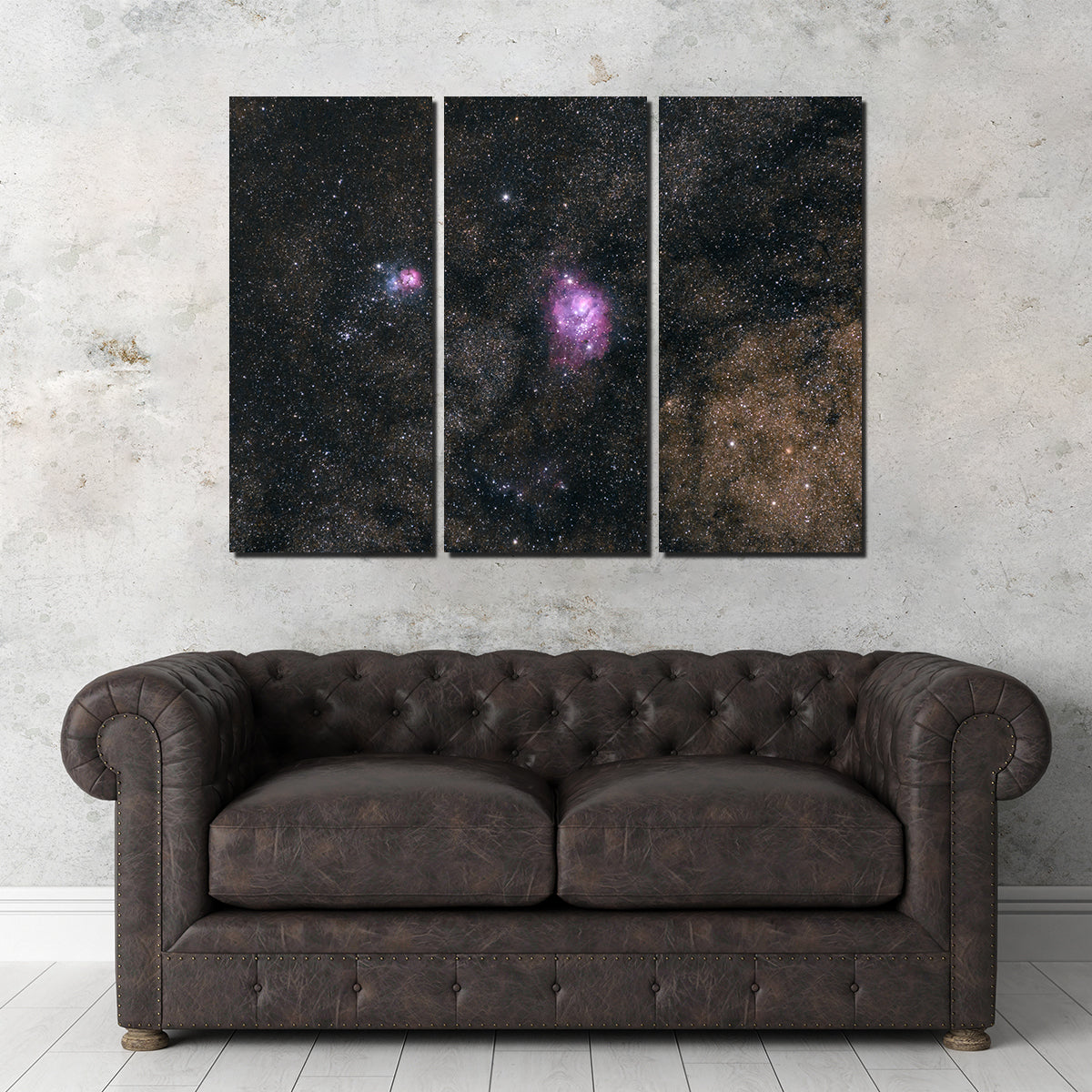 Stunning Lagoon and Trifid Nebula Wall Art by Sofia Leite Fonseca