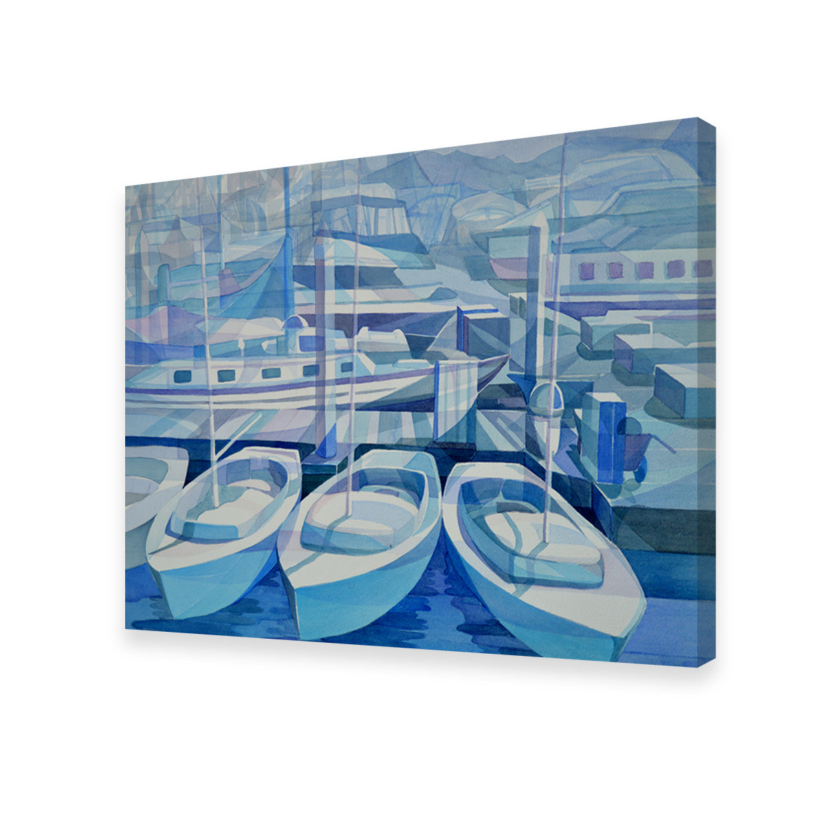 Stunning Marina In Blue Wall Art by Gerry Segismundo