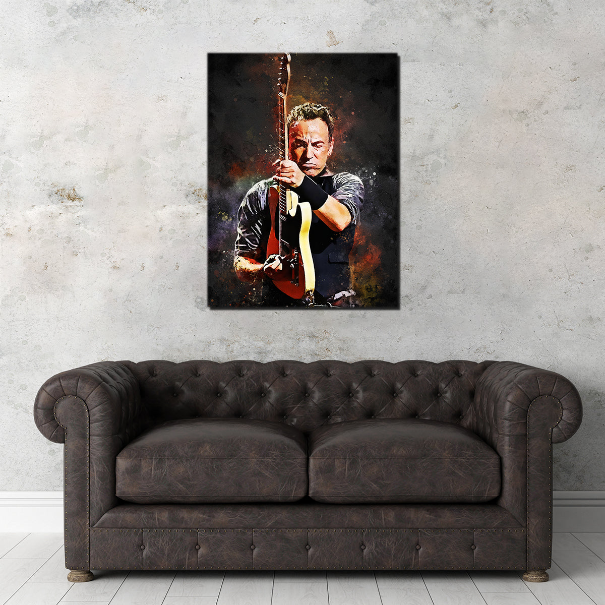 Stunning Bruce Springsteen Painting Wall Art for Your Home Decor
