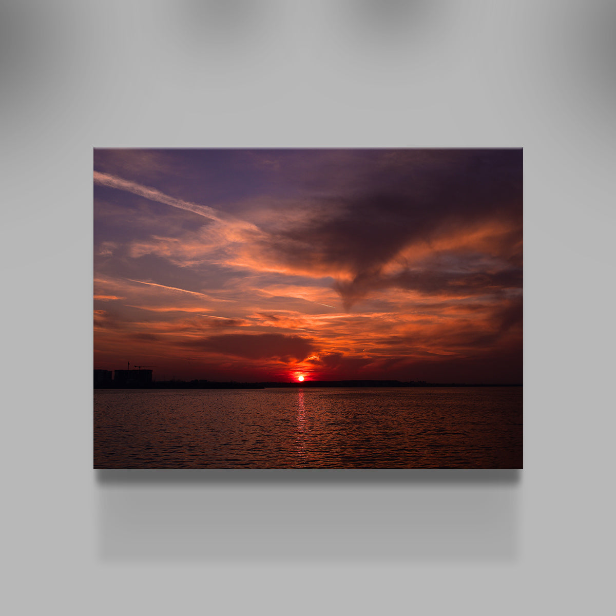 Stunning Bucharest Sunset 1 Wall Art for a Captivating Home Decor