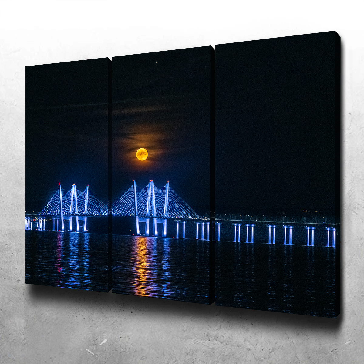 Stunning Buck Moon Rising Wall Art by Dennis Maida
