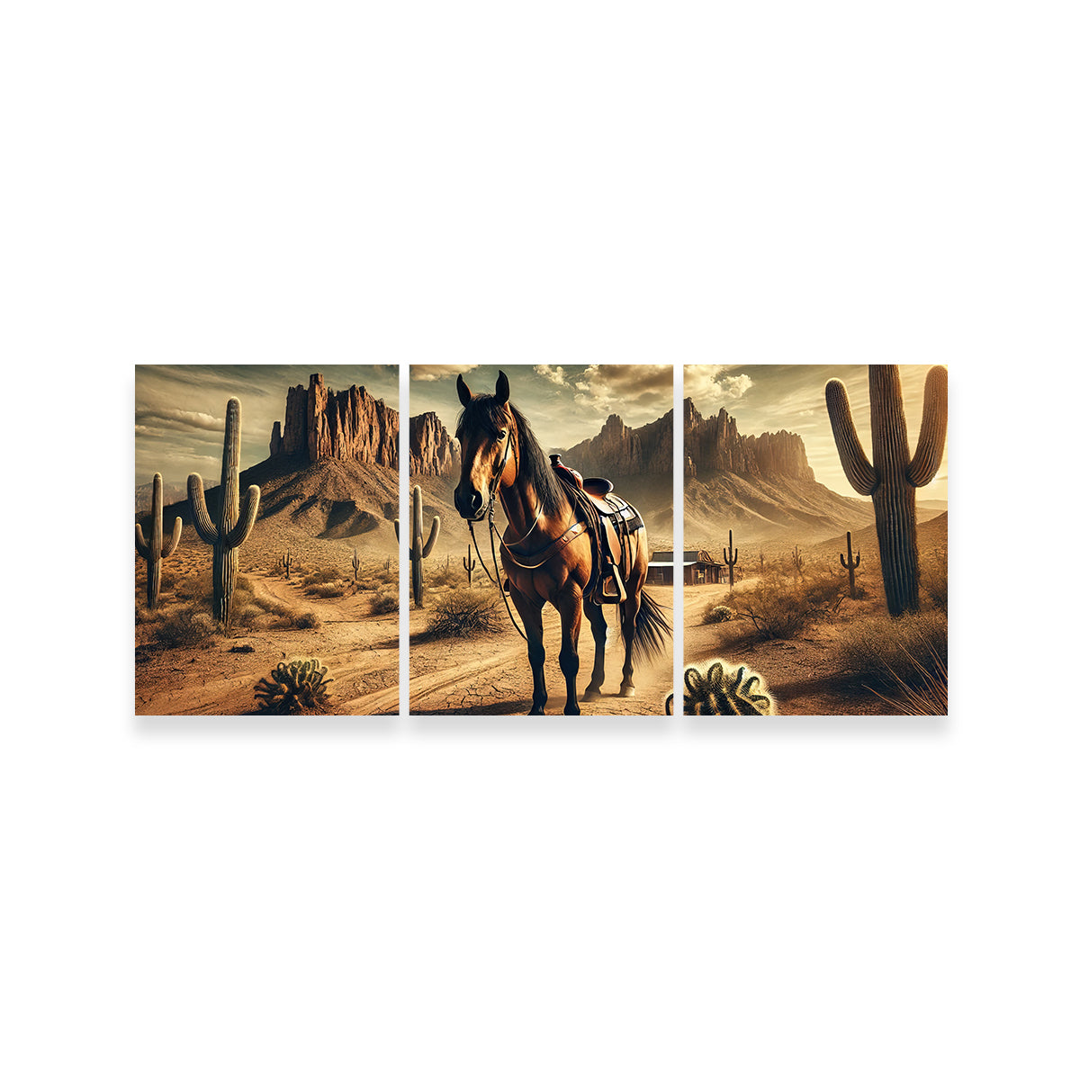 Exquisite Wild West Quarter Horse Wall Art for Stunning Decor