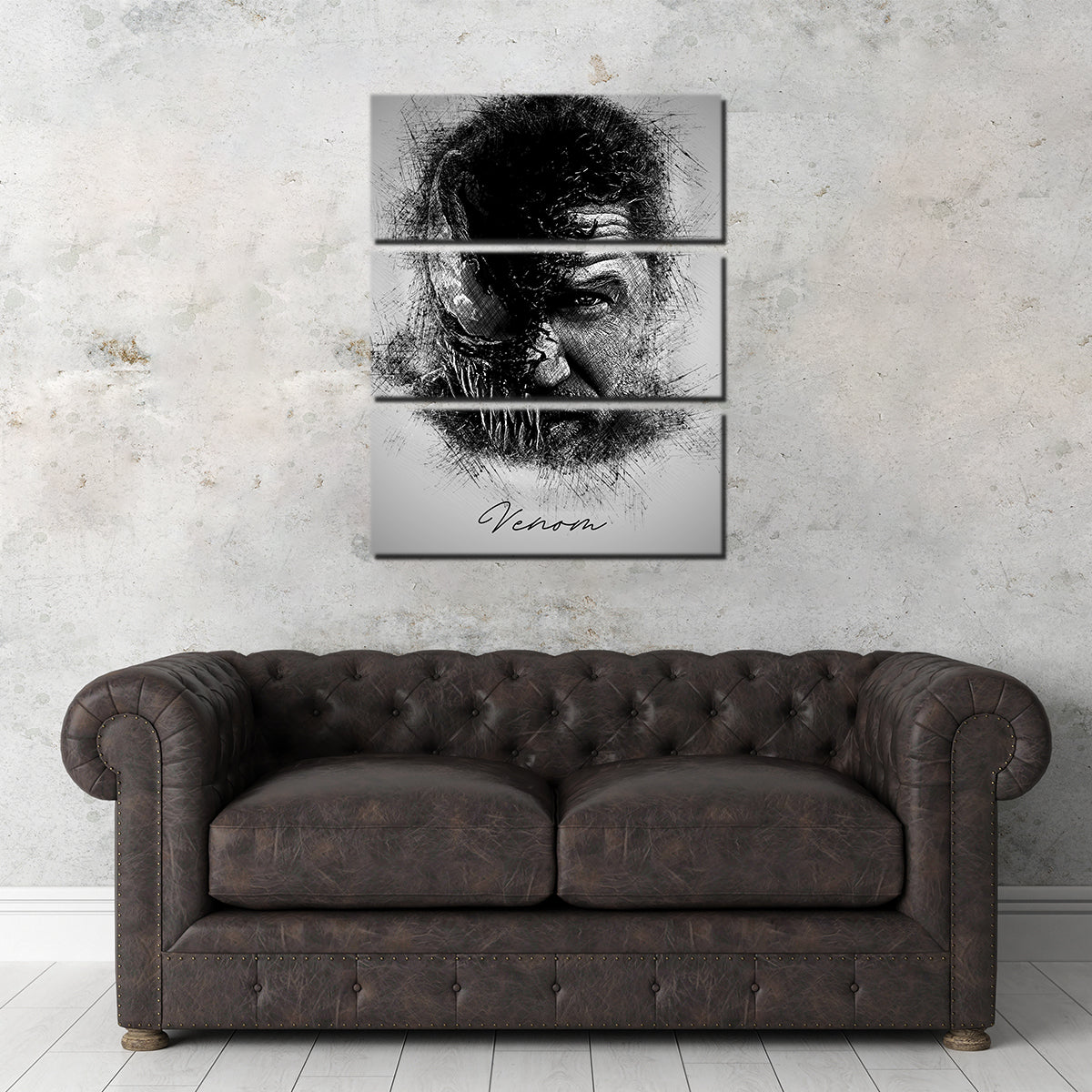 Stunning Venom Sketch Wall Art for Unique Home Decor