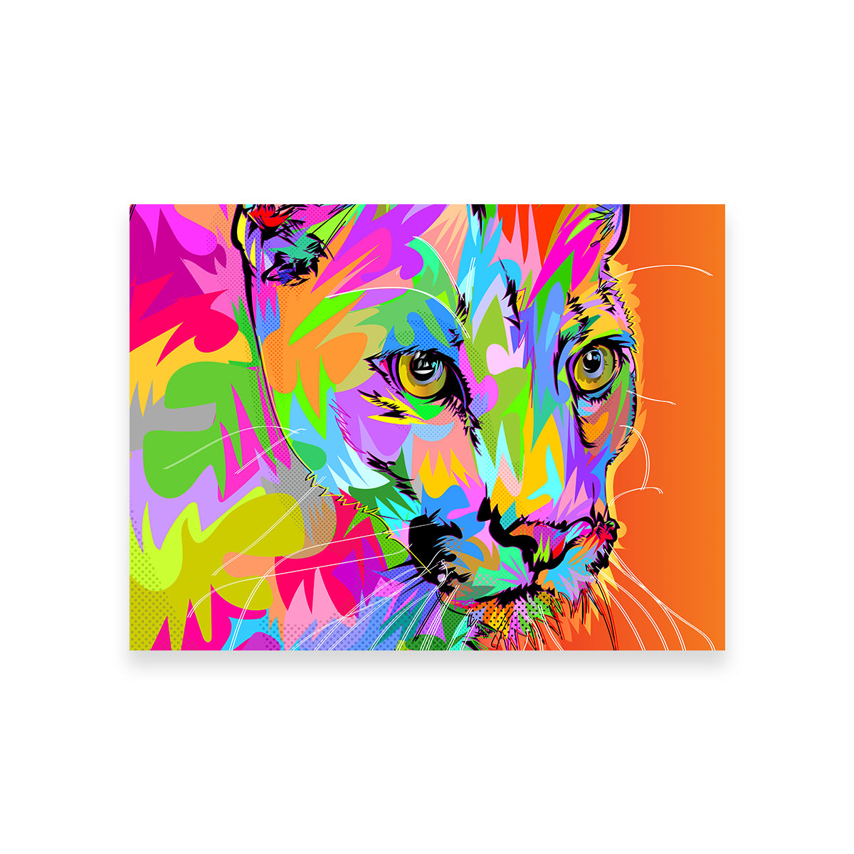 Vibrant Colorful Panther Wall Art for Stunning Decor