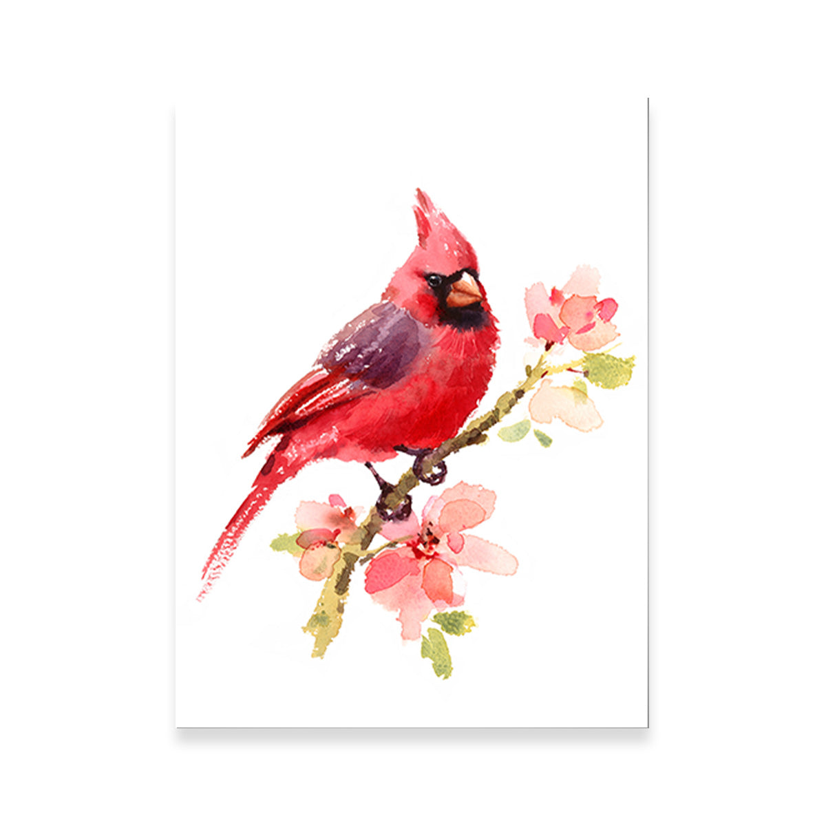 Watercolor Cardinal Wall Art