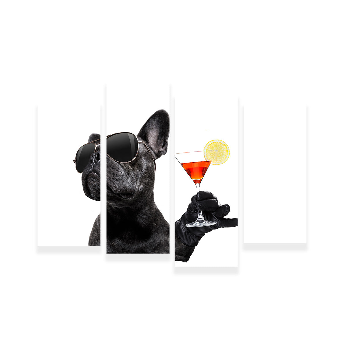 Stylish Martini Dog Wall Art for Modern Interiors
