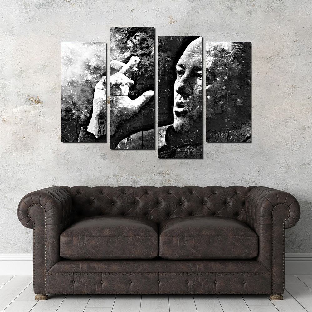 Tony Soprano Stunning Grayscale Wall Art for Home Decor