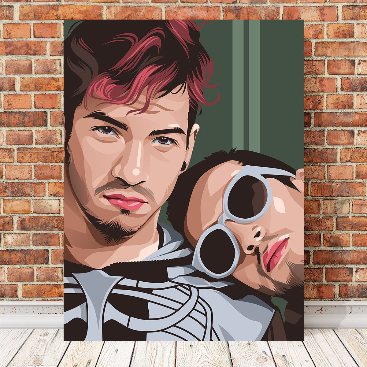 Stunning Twenty One Pilots Green Wall Art for Your Space