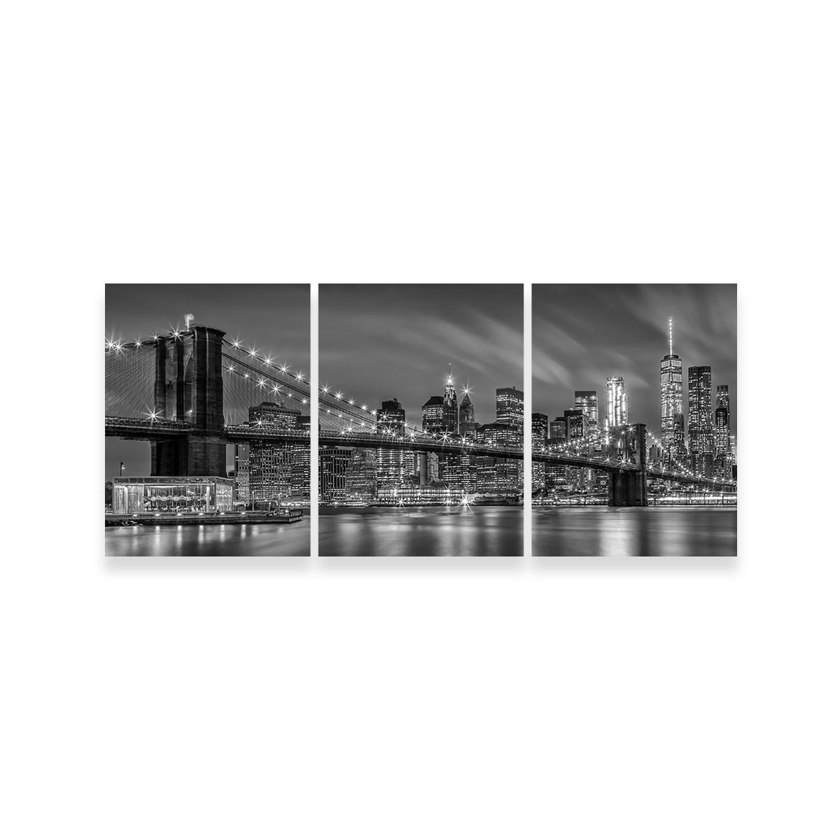Stunning Brooklyn Bridge Monochrome Wall Art for Home Decor