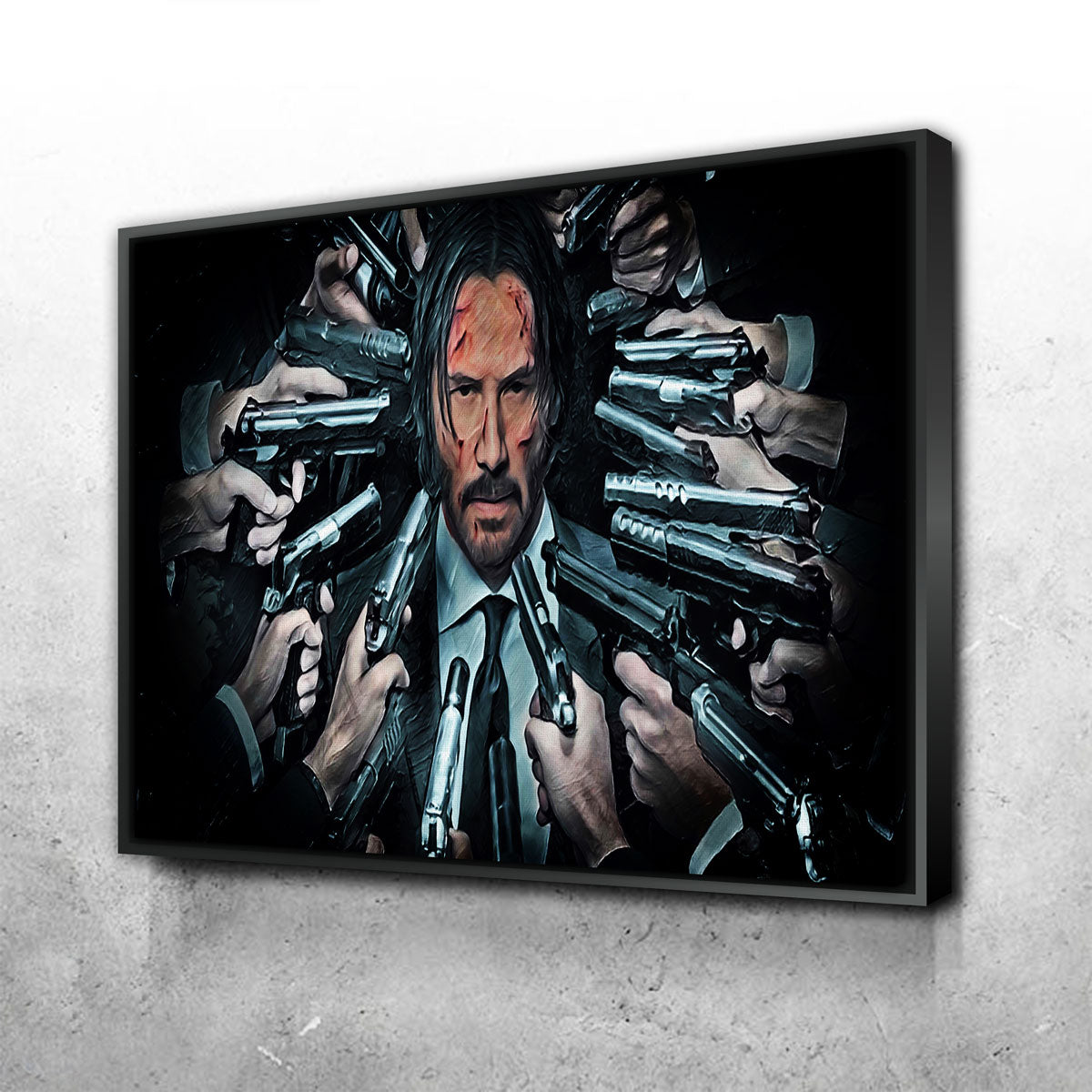 John Wick Themed Wall Art - Premium Museum Quality Canvas Print