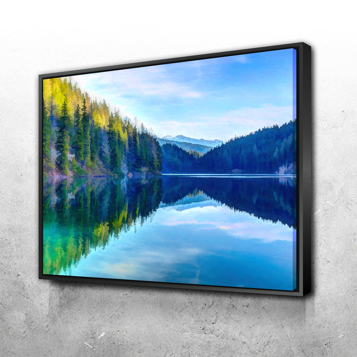 Stunning Mountain Lakeshore Wall Art by Denise Dundon
