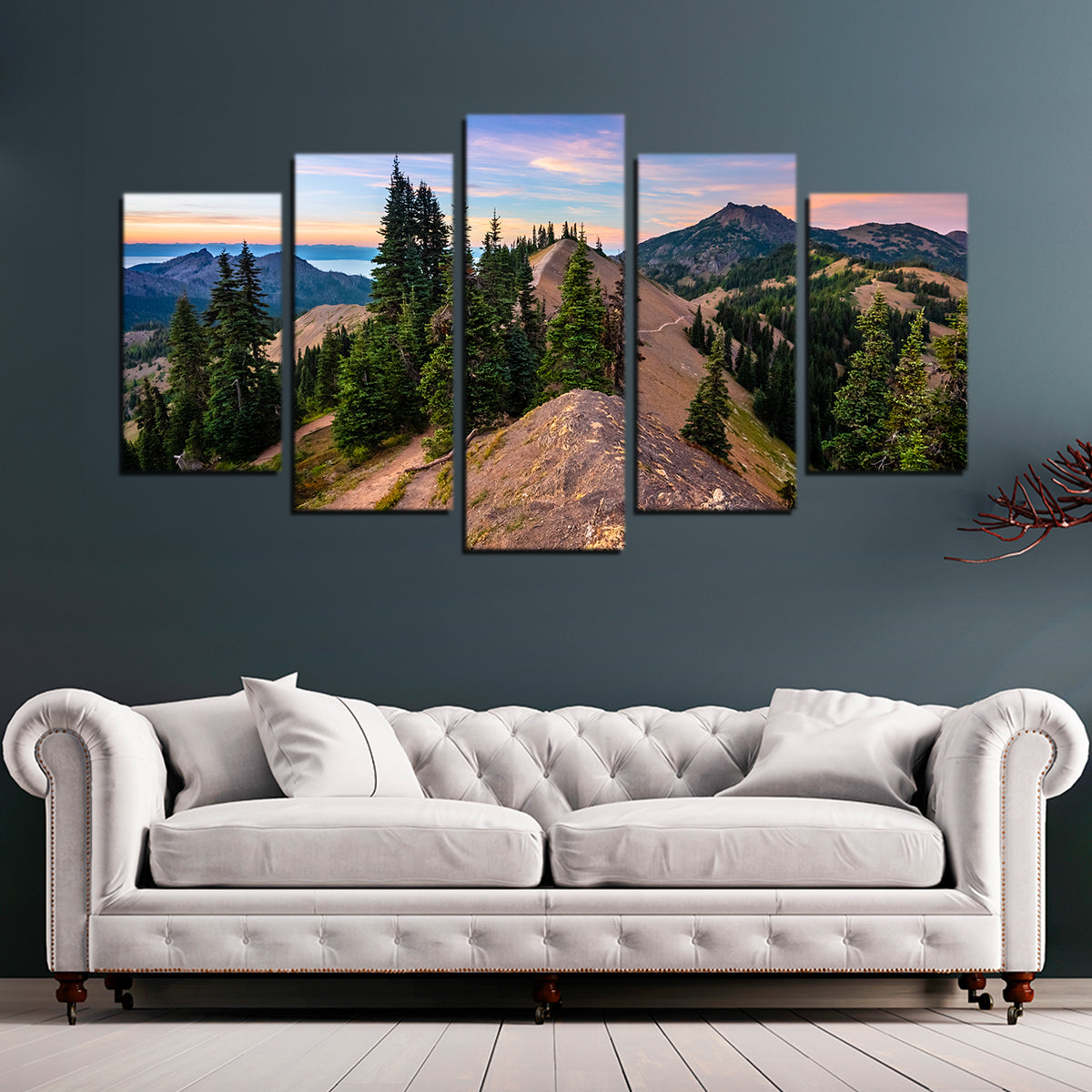 Stunning Mountaintop Sunset Wall Art by Lucas Moore