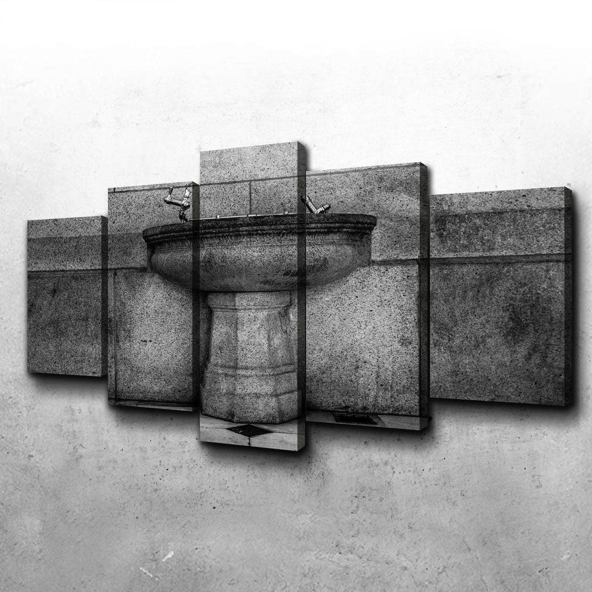 Exquisite Vintage Fountain Wall Art by Dennis Maida
