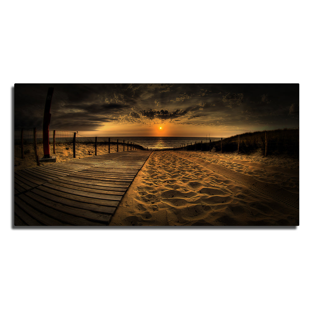 Breathtaking Sunset Beach Panoramic Wall Art for Stunning Home Decor