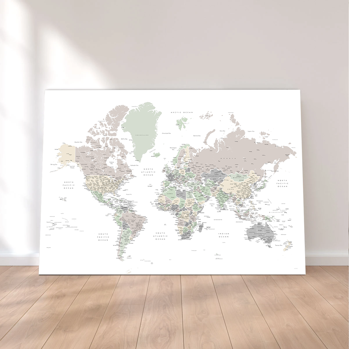 Exquisite World Map 3 Wall Art for Home Decor
