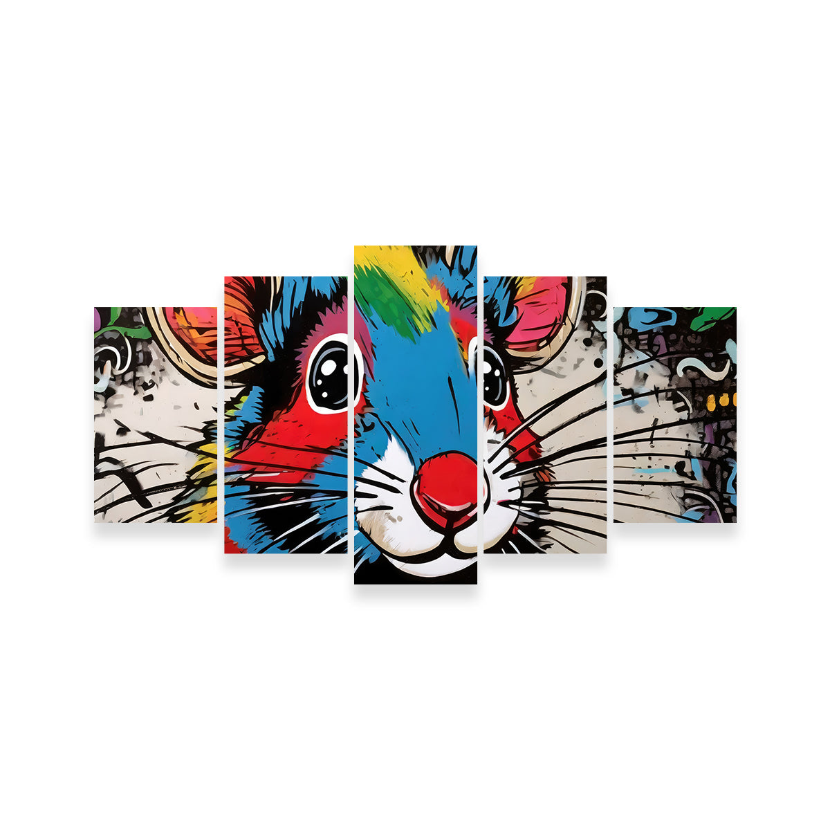 Unique Mouse Graffiti Wall Art by Stephen Chambers